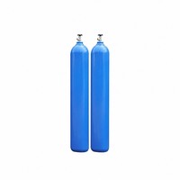 Bouteilles de gaz en acier inoxydable sans soudure rechargeables pour oxygène, argon, hydrogène - Haute sécurité, longue durée de vie