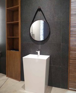 Mejor venta Estilo nórdico pared espejo de oro con cuerda colgante - Product Image 5