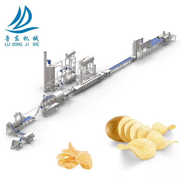 Automatic Complete New Desgin Potato Chips Banana Chips Making Machine for Chips Production Line Factory Industrial