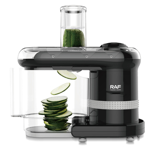 <span class=keywords><strong>Coupe</strong></span>-légumes électrique RAF R.3381 7 en 1, trancheuse alimentaire 714W, hachoir à légumes multifonction avec quatre lames - Product Image 4