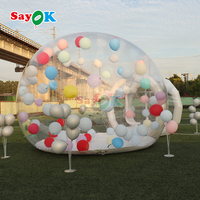 Enfants fête ballons maison d'amusement géant clair gonflable cristal igloo dôme bulle tente transparent gonflable bulle ballons maison