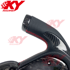 Volant de voiture personnalisé en cuir véritable et fibre de carbone style F1 pour Dodge Challenger SRT RT Durango Charger Hellcat - Product Image 2