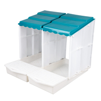 Nichoir à œufs automatique pour poules pondeuses, 1 à 10 trous, avec système de récupération des œufs
