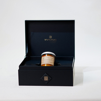 Scatola Regalo in Carta Riciclabile Personalizzata con Coperchio a Ribalta, Confezione di Lusso in Carta Rigida per Bottiglia di Profumo con Rivestimento in Spugna