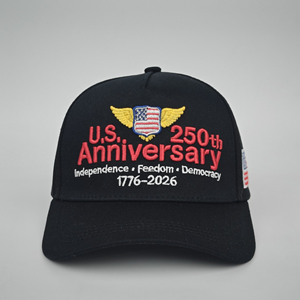Venta al por Mayor de Gorras con Bordado de la <span class=keywords><strong>Bandera</strong></span> de EE. UU. para el 250 Aniversario de la Independencia de EE. UU., Unisex, Ajustables, Disponibles en Stock - Product Image 4