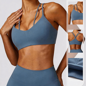 Conjunto de <span class=keywords><strong>2</strong></span> Piezas, <span class=keywords><strong>Top</strong></span> Corto <span class=keywords><strong>y</strong></span> Leggings para Mujer, Transpirable, Ligero, Tallas Grandes, Ropa Deportiva Sostenible, Ropa de Yoga, Marca Privada - Product Image 3