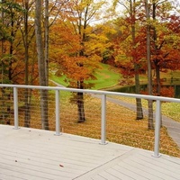 Kit de balustrade moderne sur mesure en câble d'acier inoxydable 316 blanc pour escalier, appartement, villa, hôtel - Résistant à l'eau et à la rouille