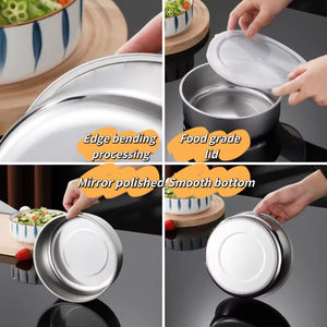 Contenedor de Almacenamiento de Alimentos Multifuncional Desmontable de Cinco Piezas, de Acero Inoxidable, 509g, Grueso, Tipo Crisper, de PP, Venta al por Mayor de Fábrica - Product Image 6