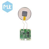 Kit Pengisi Daya Nirkabel Lampu LED MLK, Speaker, Baterai, Papan Pengisi Daya Magnetik Micro USB, Modul Pengisi Daya Nirkabel Cepat 30W