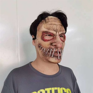 Masques de fête Masque de tête en latex Effrayant Costume d'Halloween Cosplay Accessoire de théâtre Masque facial fantaisie Costumes de mascarade pour enfants - Product Image 3