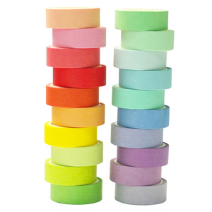 Cintas Washi de Color Sólido para Decoración, 15mm, 20 Rollos de 5m, para Manualidades y Decoración de Diarios - Product Image 2