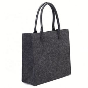 Sac fourre-tout en feutre écologique pour femmes sac à main avec fermeture ouverte - Product Image 3