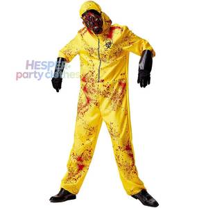HP Wholesale Hazmat Cosplay Men Biohazard Costume <b>Halloween</b> Masquerade Full Body Outfit - Product Image 1
