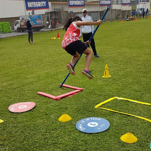 Équipement d'athlétisme pour l'obstacle de saut en hauteur pour lycéens de 12 à 15 ans, avec perche en fibre de carbone, longueur 2 m, diamètre 25 mm, poids 2 kg, souple - Product Image 5