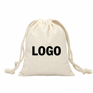 ถุงผ้าแคนวาสขนาดใหญ่พิมพ์โลโก้ตามสั่งพร้อมเชือกรูด - Product Image 1