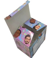 Nouvelle Arrivée Boîte Rigide Ondulée Colorée Haut de Gamme avec Image de Dessin Animé Mignonne en Relief pour Présentoir de Jouets pour Enfants Garçons Filles Carré