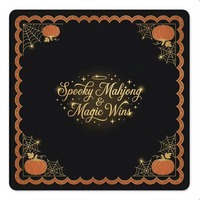 Tapis de Mahjong américain pour 4 joueurs, tapis de table en caoutchouc antidérapant, réduction du bruit, pliable, housse de table de Mahjong pour soirée de jeu en famille