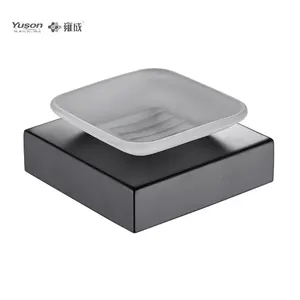 YUSON 12785-MB nero opaco accessori per il bagno accessori per il bagno in marmo portasapone