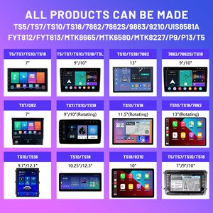 9 inch Xách Tay Xe GPS Android DVD Player với Apple Carplay Android xe 1280*720 âm thanh Tính năng Bảng điều khiển vị trí - Product Image 4