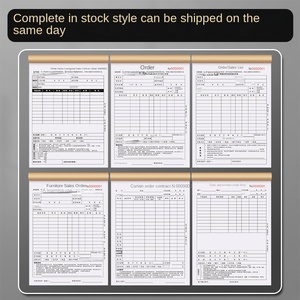 Bon <span class=keywords><strong>de</strong></span> commande personnalisé pour toute la maison, meubles, garde-robe, comprend devis d'installation et facture pour produit <span class=keywords><strong>de</strong></span> <span class=keywords><strong>type</strong></span> livre - Product Image 3