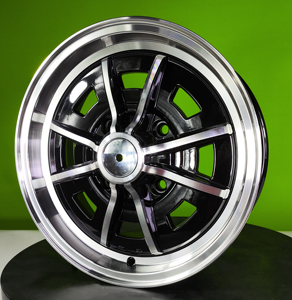 <span class=keywords><strong>ล้อ</strong></span>แม็กซ์ HAMMAL JT292 ขนาด 15x5 นิ้ว อัลลอยด์ 4 รู 130 PCD 10 ออฟเซ็ต สีดำเงา ขอบขัดเงา ลายหลายก้าน สไตล์เรโทร ใหม่ ขายส่ง - Product Image 4