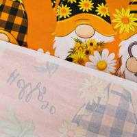 Tissu thermique extensible floral imprimé numériquement en soie de lait, respirant, antistatique, de poids moyen, tricoté, pour filles, directement de l'usine