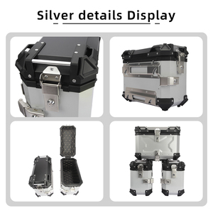 ชุดกล่องเก็บของสำหรับรถมอเตอร์ไซค์ <span class=keywords><strong>Benelli</strong></span> Trk <span class=keywords><strong>502</strong></span> กล่องหลังและกล่องข้าง ทำจากอลูมิเนียมอัลลอยด์ กล่องเก็บของด้านบน กล่องเก็บของด้านข้าง กล่องเก็บเครื่องมือ กล่องแบบกำหนดเอง - Product Image 6