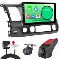 Autoradio Android pour Honda Civic 2006 à 2012 Système de navigation GPS Écran tactile 10,1 pouces CarPlay Android Auto Bluetooth