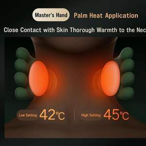 Eveekon Aquecimento Shiatsu Pescoço e Massageador Voltar, Elétrica 4D Amassar Neck Massage, Massageador Pescoço Mestre Mão - Product Image 3