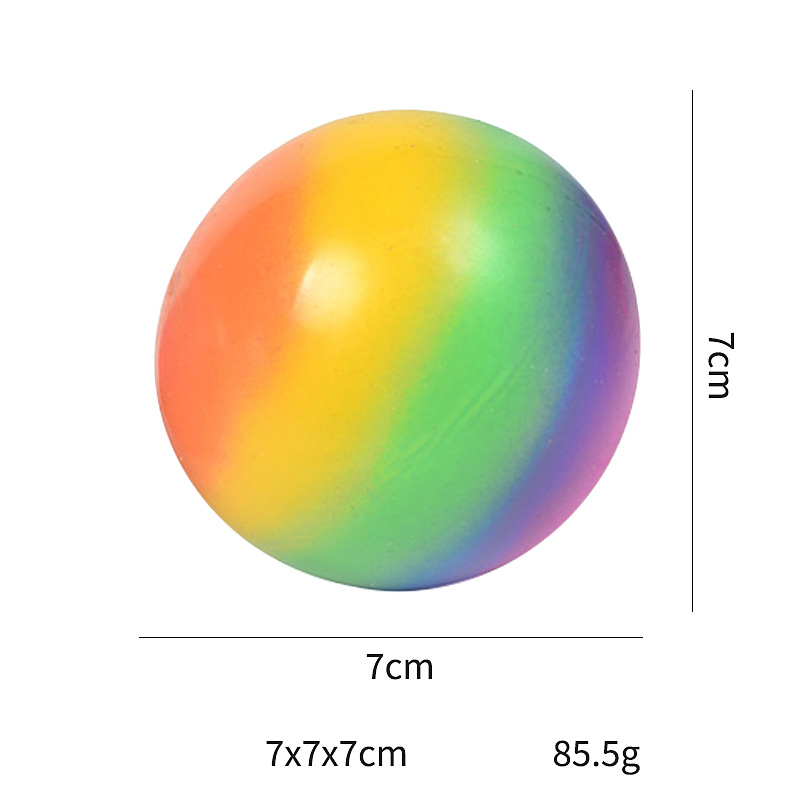 7cm rainbow flour ball