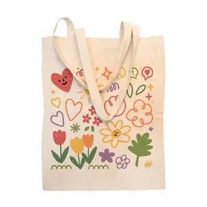 KAISEN Student Lady Male Latest Product High Quality Canvas Cotton Bag Shopping Bags Tote Bags Cotton