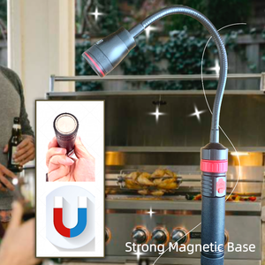 USB перезаряжаемая Светодиодная рабочая лампа с магнитным основанием, гибкая лампа для кемпинга, для гриля на открытом воздухе, для барбекю - Product Image 4