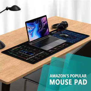 Grand <span class=keywords><strong>tapis</strong></span> de souris <span class=keywords><strong>personnalisé</strong></span> avec bords cousus, motif de trading boursier pour day traders, motifs graphiques - Product Image 3