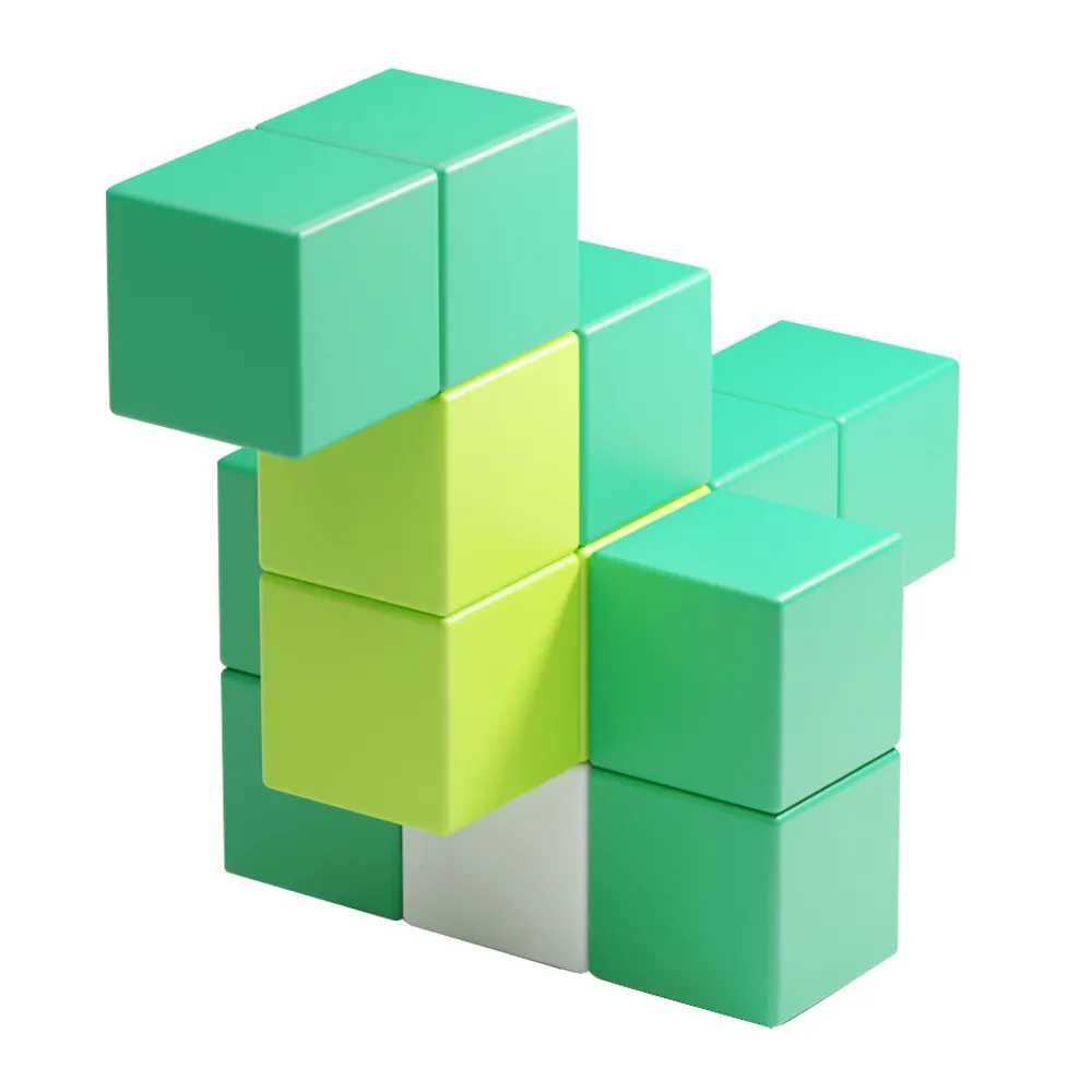 DIY cube brick blocks magnetic colorful cubes magnetic cube blocks for gift