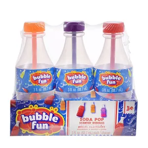Personalizzato promozionale di cottura soda bottiglia di acqua bolla bolla giocattolo per i bambini