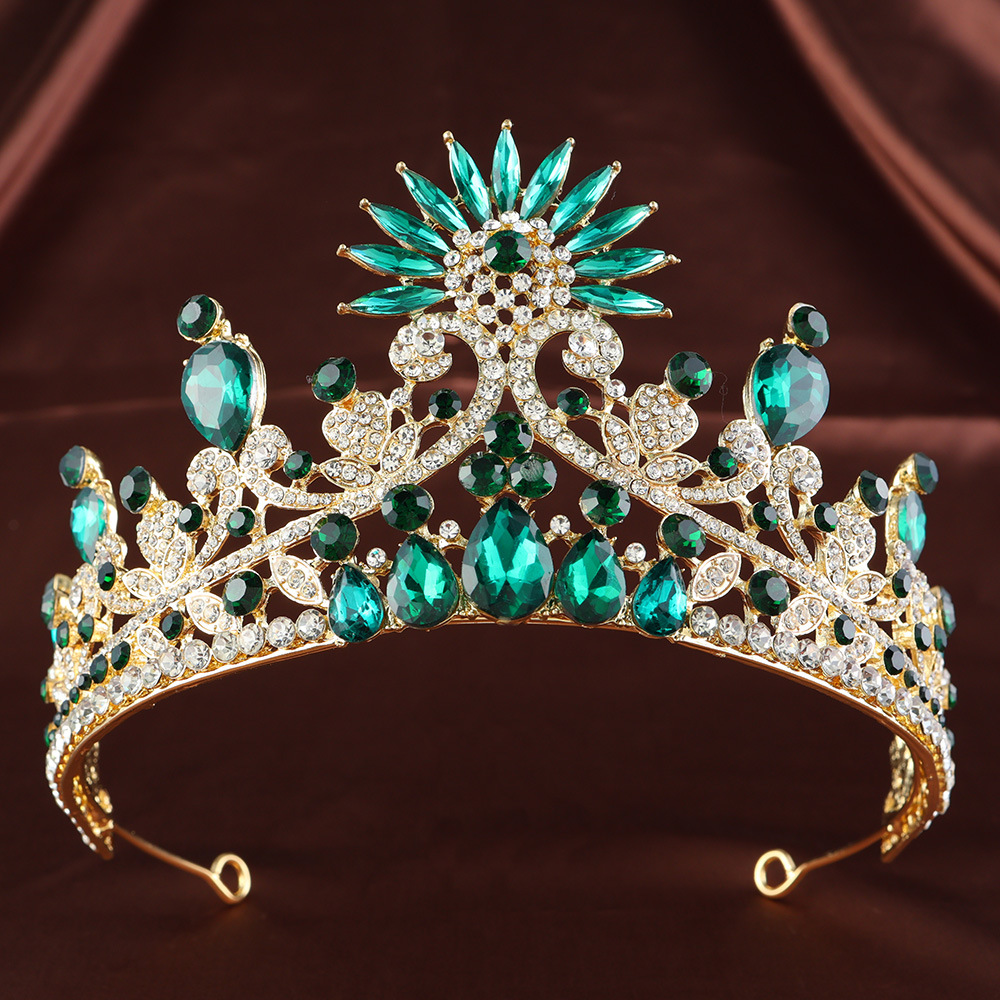 Or Kc et diamant blanc-vert foncé