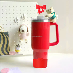 ปลอกซิลิโคนกันกระแทกสำหรับขวดน้ำ ขนาด 7.5 ซม. ลายโบว์  ฝาครอบกันกระแทกฐานขวดน้ำ  อุปกรณ์เสริมสำหรับขวดน้ำ - Product Image 4