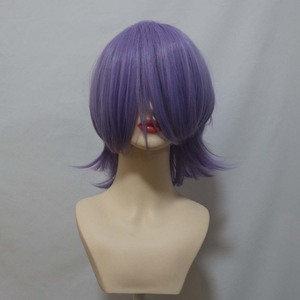 万圣节派对萨贾男孩神秘角色扮演短紫色假发 AOKG-170 - Product Image 5