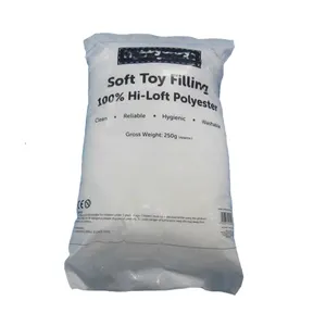 Atacadista bom preço 20g fibra de enchimento de poliéster branco para enchimento de brinquedos material de enchimento