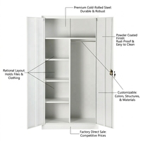 Armoire de classement moderne en métal avec serrure à clé, hauteur réglable et 2 tiroirs pour la maison, le bureau, l'hôtel, l'hôpital - Marque Yuguang