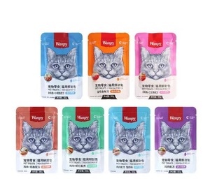 Wanpy ขนมแมวแซลมอนปลาทูน่าไก่7รสครีมบำรุงสำหรับสัตว์เลี้ยง80กรัม - Product Image 2