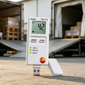 Testo 184 Capteur de température et d'humidité IP67 réutilisable pour la logistique de la chaîne du froid pharmaceutique et alimentaire - Product Image 2