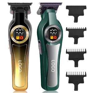 Cortadora de pelo eléctrica inalámbrica profesional, <span class=keywords><strong>la</strong></span> <span class=keywords><strong>mejor</strong></span> máquina de peluquero de acero inoxidable con alimentación USB recargable <span class=keywords><strong>para</strong></span> el hogar en inglés - Product Image 5