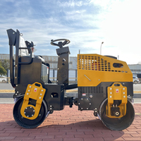 Machines de construction Luxin, rouleau compresseur routier à double tambour simple ou double, 1 tonne, 2 tonnes, 3 tonnes, 4 tonnes, rouleau compacteur entièrement hydraulique