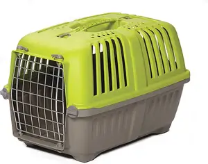 도매 애완 동물기도 상자 플라스틱 케이지 야외 접이식 고양이 캐리어 휴대용 여행 운송 상자 작은 개 항공 상자