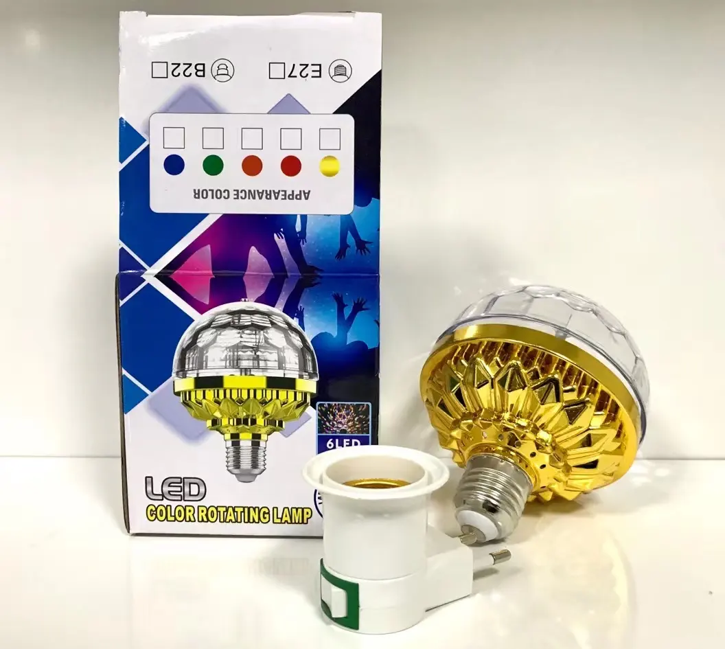 china manufacture Holiday Lighting Colourful luces led rotating magic ball light stage decoration bulb for party light for disco