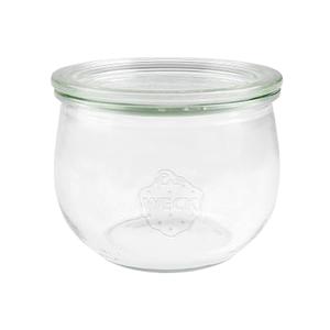 Weck Tulip Jar 180ml <b>Glass</b> Air-Tight Storage <b>Container</b> with Plastic Lid for Preserving Food - Product Image 1