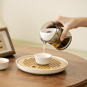 <span class=keywords><strong>ชุด</strong></span>น้ำชาพกพาอเนกประสงค์ 7 ออนซ์ รุ่นโมเดิร์น ทำจากเซรามิกพอร์ซเลน พร้อมกาน้ำ<span class=keywords><strong>ชา</strong></span>แบบหมุนได้ ตัวกรองแบบหมุนได้ สำหรับ<span class=keywords><strong>ชง</strong></span><span class=keywords><strong>ชา</strong></span><span class=keywords><strong>จีน</strong></span>กงฟูและกาแฟ - Product Image 2