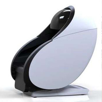 Fauteuil de massage électrique à gravité zéro 140 cm avec rail SL pour une relaxation complète du corps avec capuche de sommeil