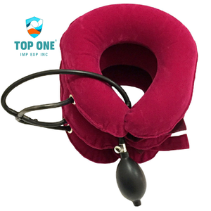 TopOne Tractor Cervical superior inflado de cuello completo de tres capas Soporte deportivo y de entretenimiento Protección de vértebra cervical - Product Image 2